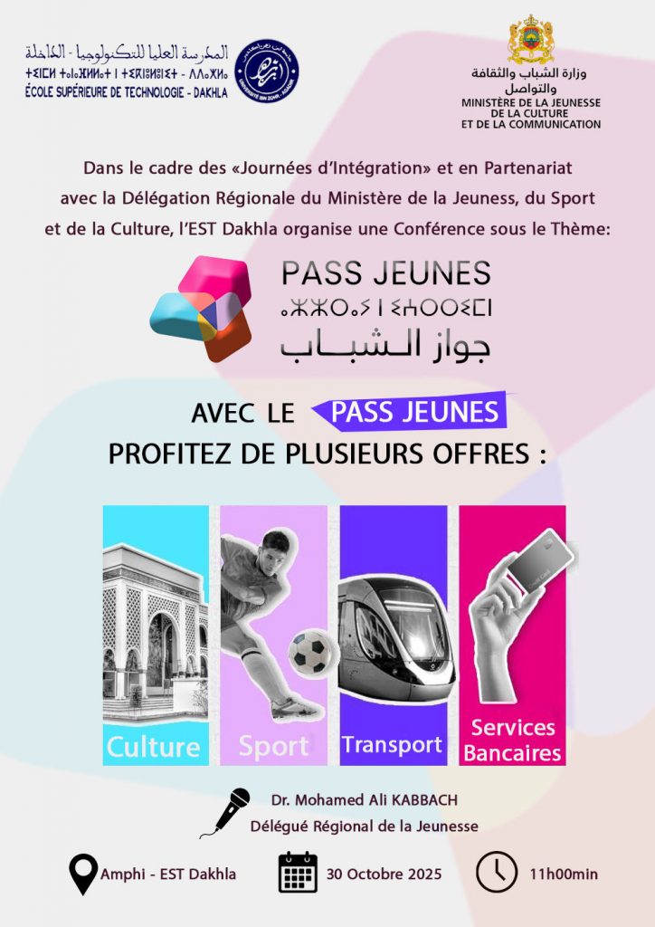 Conférence sur le PASS JEUNES à l’EST Dakhla