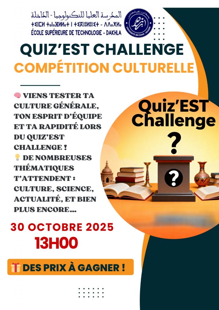 🧠 Quiz’EST Challenge – Compétition Culturelle